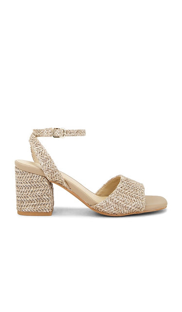 Seychelles Simple Pleasure Sandal in Neutral | Taupe Open Toe Heels for Women
