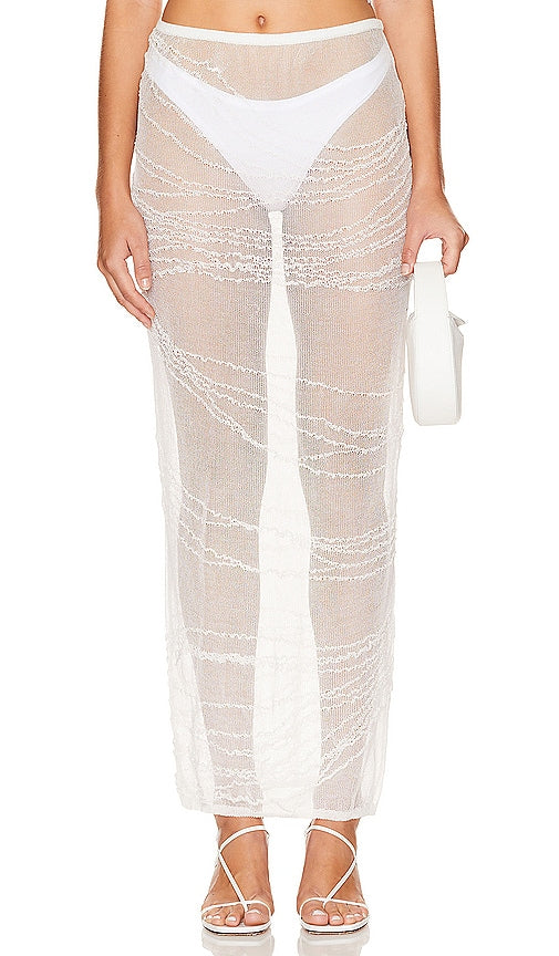 SUBSURFACE Death Of Cleopatra Maxi Skirt in White