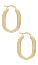 SHASHI Alex Hoop Earring in Metallic Gold