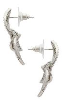 SHASHI Alisa Studs in Metallic Silver