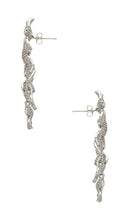 SHASHI Alyssa Drop Earrings in Metallic Silver