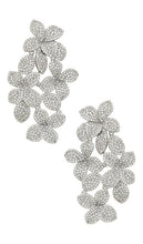 SHASHI Alyssa Drop Earrings in Metallic Silver