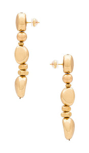 SHASHI Astro Earring in Metallic Gold