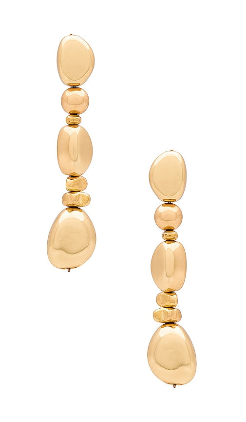 SHASHI Astro Earring in Metallic Gold