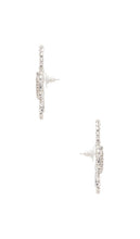 SHASHI Bell Earrings in Metallic Silver