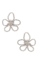 SHASHI Bell Earrings in Metallic Silver