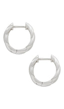 SHASHI Brigitte Hoop in Metallic Silver