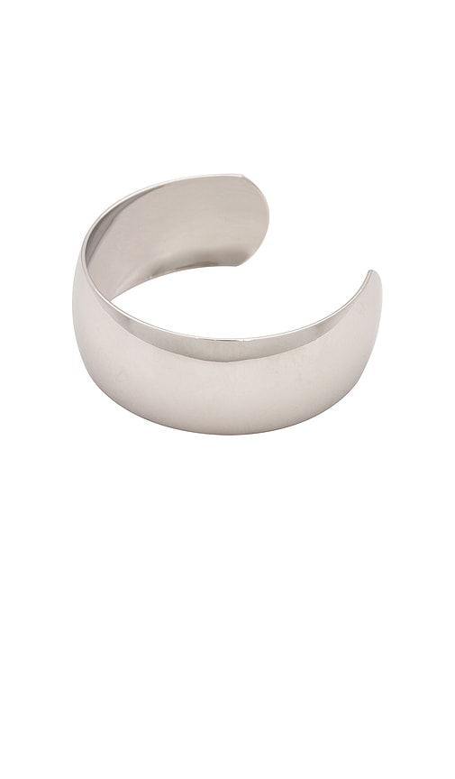SHASHI Cameron Cuff Bracelet in Metallic Silver