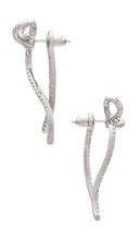 SHASHI Caroline Earrings in Metallic Silver