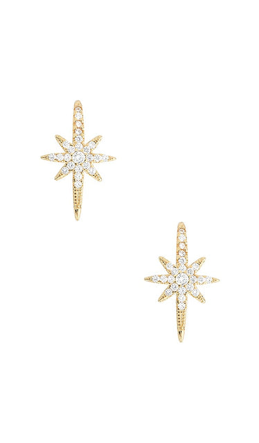 SHASHI Celeste Drop Earring in Metallic Gold