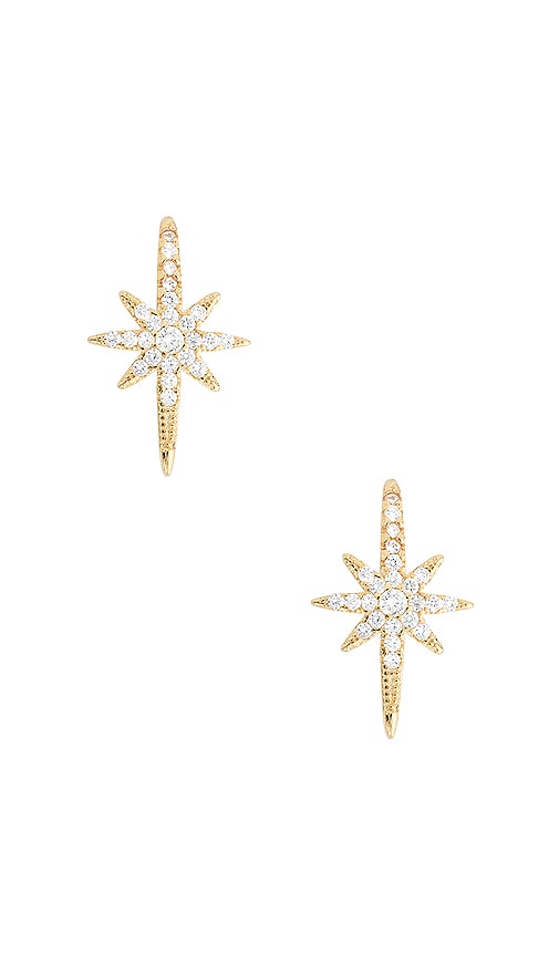 SHASHI Celeste Drop Earring in Metallic Gold