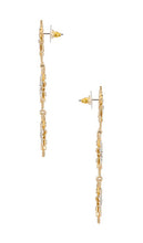 SHASHI Celestial Drop Earrings in Metallic Gold