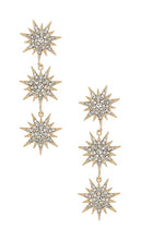 SHASHI Celestial Drop Earrings in Metallic Gold