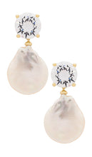SHASHI Cleo Earring in Ivory