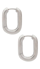 SHASHI Cosmo Huggie in Metallic Silver