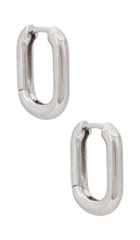 SHASHI Cosmo Huggie in Metallic Silver