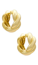 SHASHI Devon Hoop in Metallic Gold