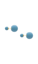 SHASHI Double Ball Earring in Blue