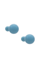 SHASHI Double Ball Earring in Blue