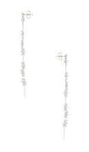 SHASHI Hybrid Earrings in Metallic Silver