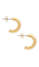 SHASHI Julija Hoop in Metallic Gold