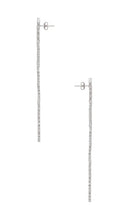 SHASHI Kalista Pave Earring in Metallic Silver