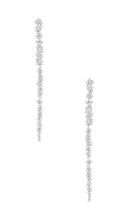 SHASHI Kalista Pave Earring in Metallic Silver