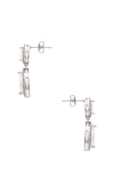 SHASHI Kamila Drop Earring in Metallic Silver