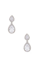 SHASHI Kamila Drop Earring in Metallic Silver