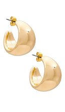 SHASHI Kasumi Hoop in Metallic Gold