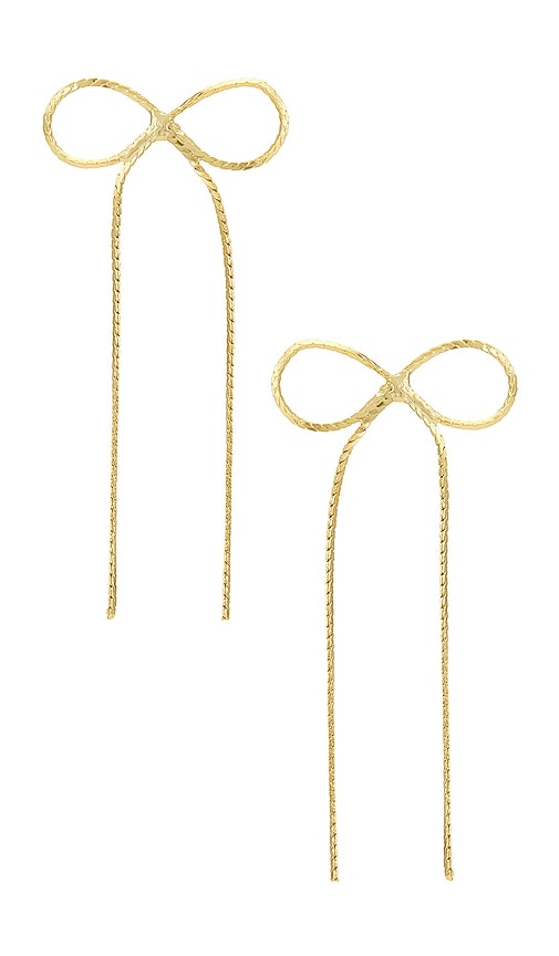 SHASHI Kate Earring in Metallic Gold