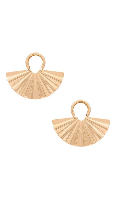 SHASHI Leilani Earring in Metallic Gold