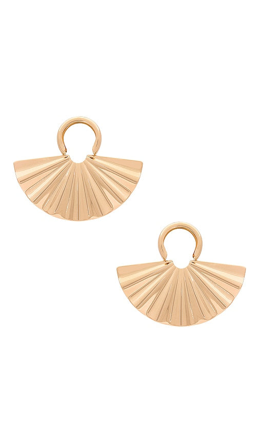 SHASHI Leilani Earring in Metallic Gold