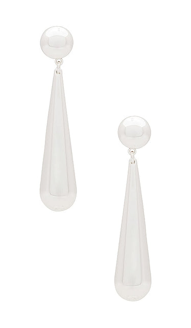 SHASHI Linnea Earring in Metallic Silver