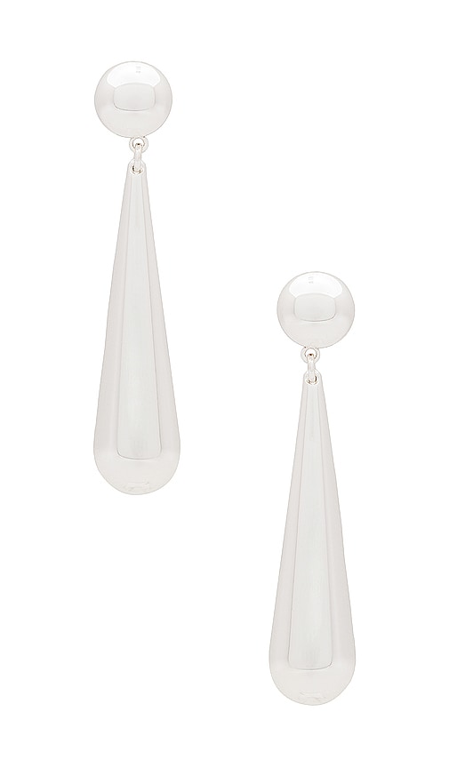 SHASHI Linnea Earring in Metallic Silver