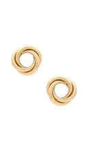 SHASHI Mia Stud Earring in Metallic Gold