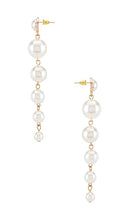 SHASHI Pearl Drop Earrings in Metallic Gold