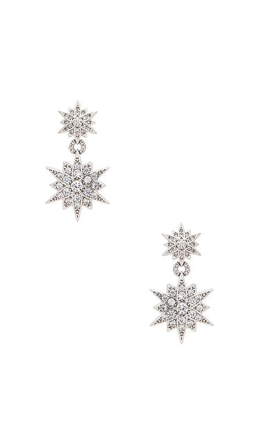 SHASHI Petite Hannah Earring in Metallic Silver