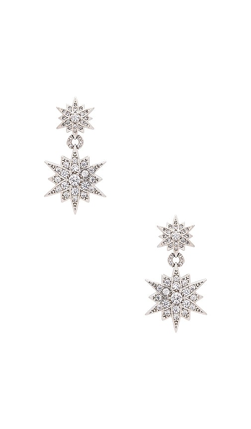 SHASHI Petite Hannah Earring in Metallic Silver