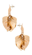 SHASHI Ruellia Earring in Metallic Gold