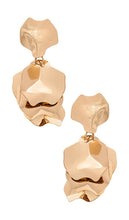 SHASHI Ruellia Earring in Metallic Gold