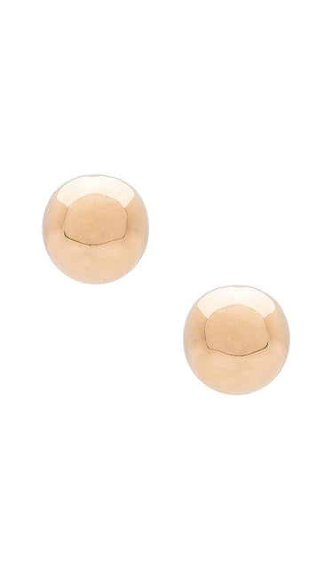 SHASHI Serena Stud in Metallic Gold