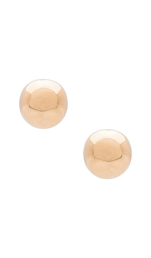 SHASHI Serena Stud in Metallic Gold