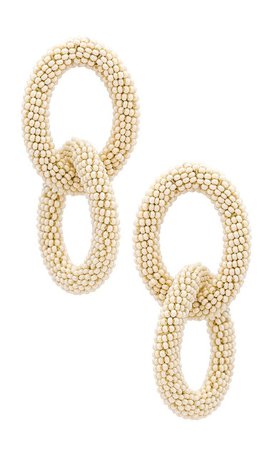 SHASHI Skipper Earrings in Ivory