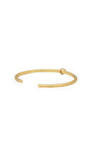 SHASHI Solitaire Bracelet Cuff in Metallic Gold