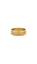 SHASHI Stacking Ring Set in Metallic Gold