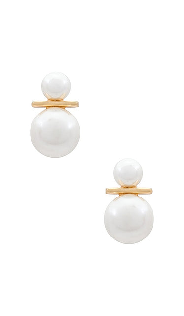 SHASHI Sydney Earrings in Ivory