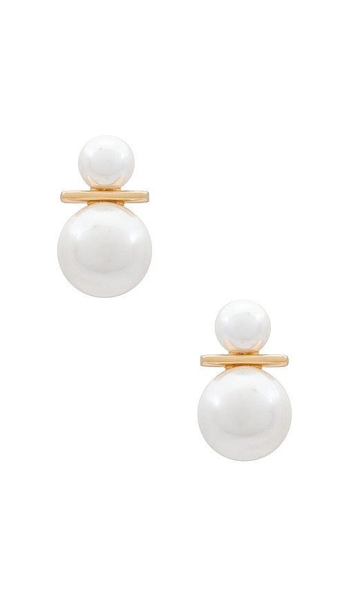 SHASHI Sydney Earrings in Ivory