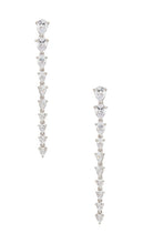 SHASHI The Line Earring in Metallic Silver