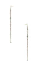 SHASHI Vroom Earrings in Metallic Silver